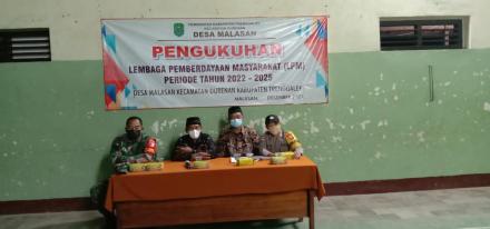 PENGUKUHAN LPM DESA MALASAN TAHUN PERIODE 2022 - 2025